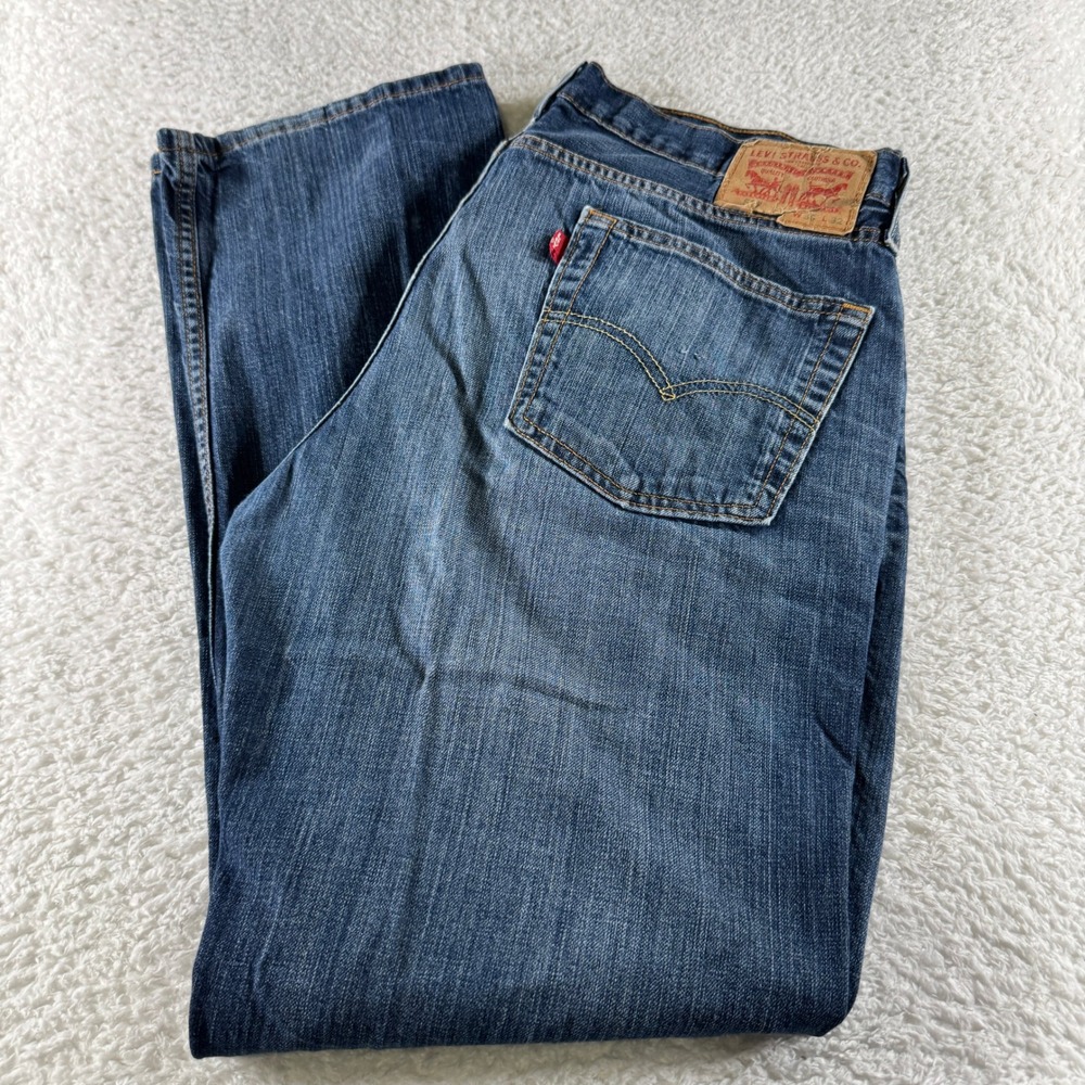 Y2K Levi 514 Straight Leg Size 36x32 Medium Wash Clean Denim Pants Used Men